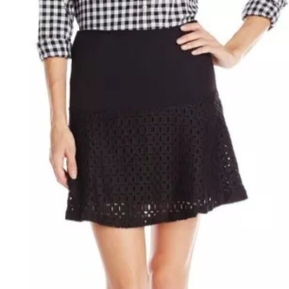 NWT XS Vintage 90s Grunge Rachel Green MINKPInk Black Mini Skirt S. - Picture 4 of 9